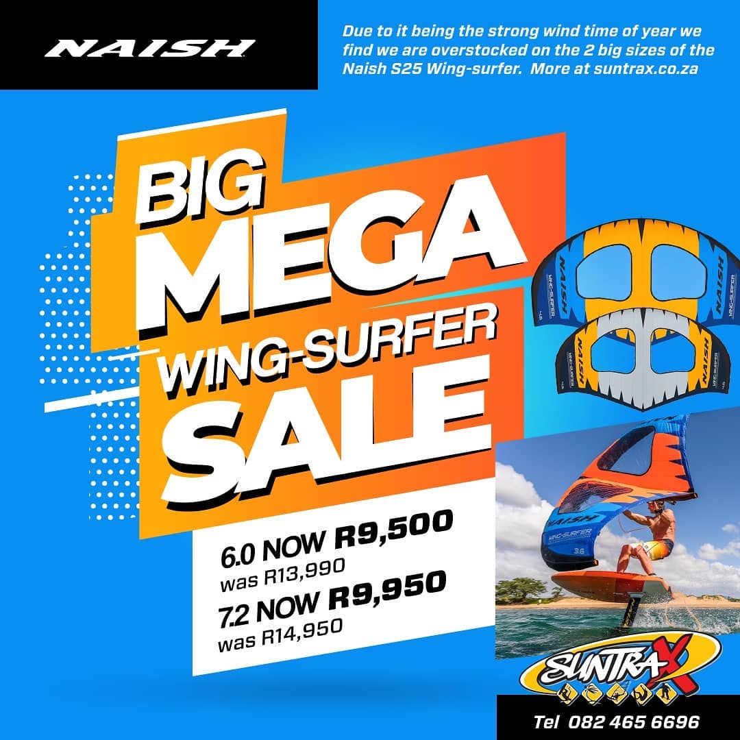Larger wing sizes now on special!
Order now on suntrax.co.za
.
.
.
#suntrax #naish #naishwing #s25 #wingsurfer #wingfoil
