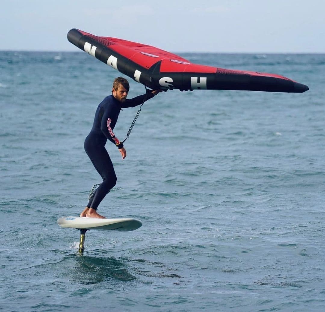 @cj_steinfath cruising on the California coast with the Matador + Hover Wing Foil board😎